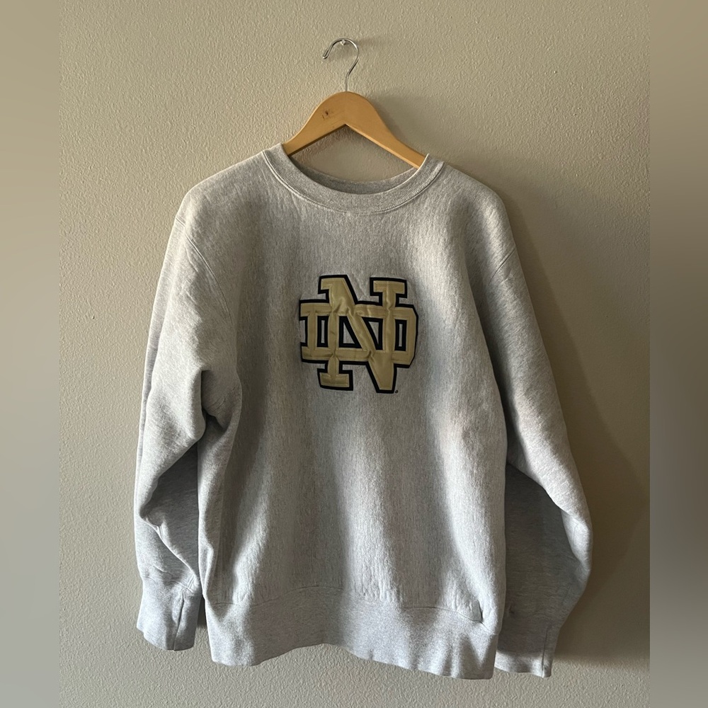 Vintage Notre Dame Sweatshirt Large